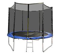 Space Jump - 10Ft Trampoline With Enclosure, Safety Net, Great Outdoor Summer Fun for Kids, Includes A Ladder, Keep Fit and Active, Perfect Birthday, Outer Net