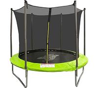 Space Jump - 8Ft Trampoline With Enclosure, Safety Net, Great Outdoor Summer Fun for Kids, Includes A Ladder, Keep Fit and Active, Perfect Birthday, Inner Net