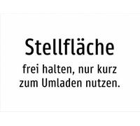 Space - Keep Free, Only Short Use for Transferring - Aluminium Sign A4: 297 x 210 mm - No Graphics, Text Only