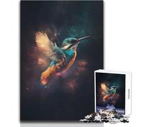 Space Kingfisher Puzzles for Teenagers 1000 Piece Educational Mental Focus Game Heartwarming Special Present Idea Size 50x75cm