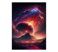 Space Landscape 1000 Pieces Mini Jigsaw Puzzle for Adults