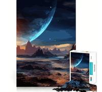 Space Landscape Jigsaw Puzzles for Adults 1000 Piece Smart Game Relaxing Fun Pattern Assembly Cherished Gift (38x26cm)