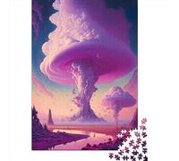 Space_Landscape Wooden Jigsaw Puzzles for Adults 1000 Piece Toys Family Jigsaw Games Birthday Puzzle Educational Boys Girls 1000pcs (75x50cm)