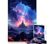 Space Lightning Jigsaw Puzzle for Teenagers 1000 Pieces Clear Logic Toy Slow Enjoy Perfect Cut Bday Surprise (38x26cm)