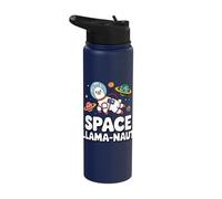 Space Llama-naut Cute Space Animal Adventure Stainless Steel Insulated Water Bottle