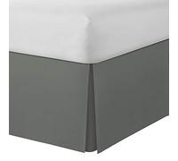 Space Maker Extra Long 21" Drop Length Silver Bed Skirt, Twin