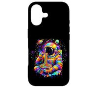 Space man, astronaut eating spaghetti popart,colorful Case for iPhone 17