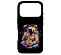 Space man, astronaut eating spaghetti popart,colorful Case for iPhone 17 Pro