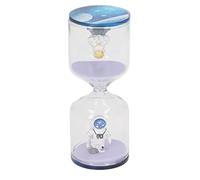 Space Man Hourglass Sand Timer, Decorative Educational Clock, Unique Spaceman Design for Office Home Kitchen Desk Decor, Glass Sand Timer with High Transparency for Time Management (Purple Sand 30