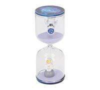 Space Man Hourglass Sand Timer, Decorative Educational Clock, Unique Spaceman Design for Office Home Kitchen Desk Decor, Glass Sand Timer with High Transparency for Time Management (Purple 5 Minutes)