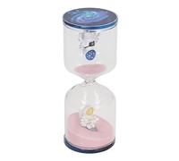 Space Man Hourglass Sand Timer, Decorative Educational Clock, Unique Spaceman Design for Office Home Kitchen Desk Decor, Glass Sand Timer with High Transparency for Time Management (Pink 30 Minutes)