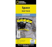 Space Map Pack Bundle (Stargazer folded 4 map bundle) (National Geographic Reference Map)