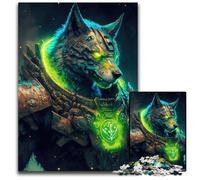 Space Marine Wolves Jigsaw Puzzles for Adults 1000 Piece Jigsaw Puzzles Interactive Family Game, Brain Challenge, Educational Toy 26X38CM/10.23x14.96inch