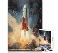 Space Mission 1000 Piece Teenager Puzzles Logical Fun Educational Activity Unique Gift with Warm Sentiment Size 50x75cm