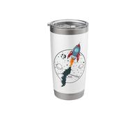 Space Mission Rocket Launch into new Worlds Stainless Steel Insulated Tumbler