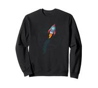 Space Mission Rocket Launch into new Worlds Sweatshirt