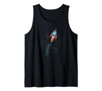 Space Mission Rocket Launch into New Worlds Tank Top