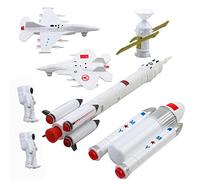 Space Model Kits 7 PCS Toy Space Figurines Includes Astronauts and Satellites Ideal for Adventure and Exploration for Young Innovators 7PCS (White, One Size)