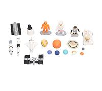 Space Model Toys Space Exploration 19Pcs Aerospaceplane Rocket Astronaut 9 Planets Set for Kids