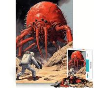 Space Monster Clash Jigsaw Puzzle 1000 Piece for Adults Think Smart Toy Family Joy Accurate Cut Fine Art Piece (38x52cm)