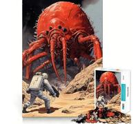 Space Monster Clash Jigsaw Puzzles 1000 Piece for Teenagers Logic Ability Toy Relaxing Fun Accurate Cut Artistic Gift (38x26cm)