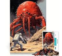 Space Monster Clash Jigsaw Puzzles for Adults 1000 Piece Smart Game Relaxing Fun Pattern Assembly Cherished Gift (50x75cm)