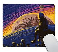 Space Mouse pad,Astronaut Men Mousepad,Stars Planets Mars Earth Personality Desings Gaming Mouse Pad 9.4"x7.9"