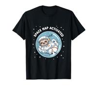 Space Nap Activated Funny Sloth Astronaut Dreaming T-Shirt