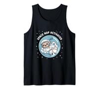 Space Nap Activated Funny Sloth Astronaut Dreaming Tank Top