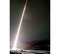 Space NASA Black Brant IX Rocket Launch Photo Premium Wall Art Canvas Print 18X24 Inch