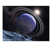 Space NASA ESA Giant Planet HR8799b Rings Illustration Large Wall Art Poster Print Thick Paper 18X24 Inch