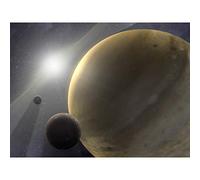 Space NASA Gas Giant Planets Form Quickly Illustration Large Wall Art Poster Print Thick Paper 18X24 Inch