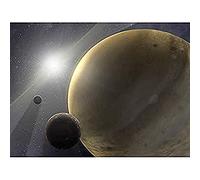 Space NASA Gas Giant Planets Form Quickly Illustration Unframed Wall Art Print Poster Home Decor Premium