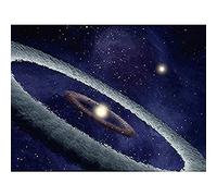 Space NASA HD113766 Stellar Disk Binary Star Illustration Unframed Wall Art Print Poster Home Decor Premium