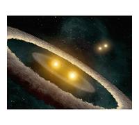 Space NASA HD98800 Binary Star System Illustration Large Wall Art Poster Print Thick Paper 18X24 Inch