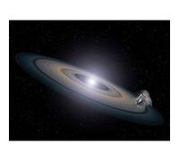 Space NASA Hubble Dead Stars Planet Debris Illustration Premium Wall Art Canvas Print 18X24 Inch