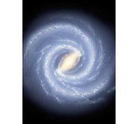 Space NASA Milky Way Galaxy Map Stars Illustration Large Wall Art Poster Print Thick Paper 18X24 Inch