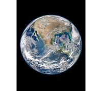 Space NASA North America From Satellite Earth Photograph Extra Large Wall Art Print Premium Canvas Mural