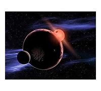 Space NASA Red Dwarf Planet Concept Illustration Unframed Wall Art Print Poster Home Decor Premium
