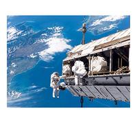 Space NASA STS-116 Spacewalk International Station Photo Large Wall Art Poster Print Thick Paper 18X24 Inch