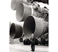 Space NASA Von Braun Saturn V F-1 Rocket Thrusters Photo Large Wall Art Poster Print Thick Paper 18X24 Inch