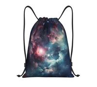 Space Nebula Universe Galaxy Star Gym Bag Drawstring Bag Versatile Unisex Sport Sack For Storage Yoga Swim 36X42Cm