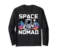Space Nomad Astronaut Camping on Alien Desert Long Sleeve T-Shirt