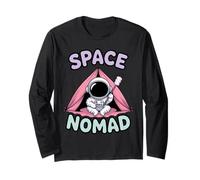 Space Nomad Astronaut Camping on Alien Desert Long Sleeve T-Shirt