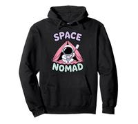 Space Nomad Astronaut Camping on Alien Desert Pullover Hoodie