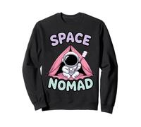 Space Nomad Astronaut Camping on Alien Desert Sweatshirt