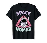 Space Nomad Astronaut Camping on Alien Desert T-Shirt