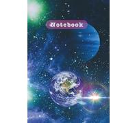 Space Notebook #1: 6" x 9"; wide rule lined; 150 pages; Cool Galaxy theme - Gift idea for kids, teens, women and men