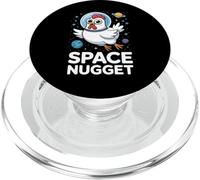 Space Nugget Funny Astronaut Chicken Humor PopSockets PopGrip for MagSafe