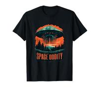 Space Oddity Retro UFO Sci-Fi Design T-Shirt